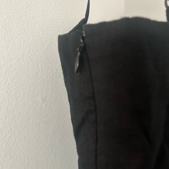 Madewell Sleeveless Wide Leg Adjustable 100% Linen Black Jumpsuit 0 New - Picture 8 of 13